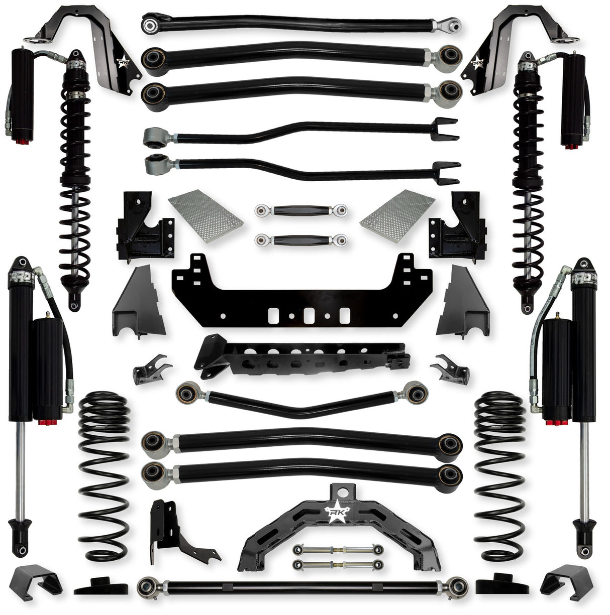 Rock Krawler 3.0" Adventure X2 COILOVER "No Limits" Long-Arm Suspension System for Jeep Gladiator JT (Gas Models)