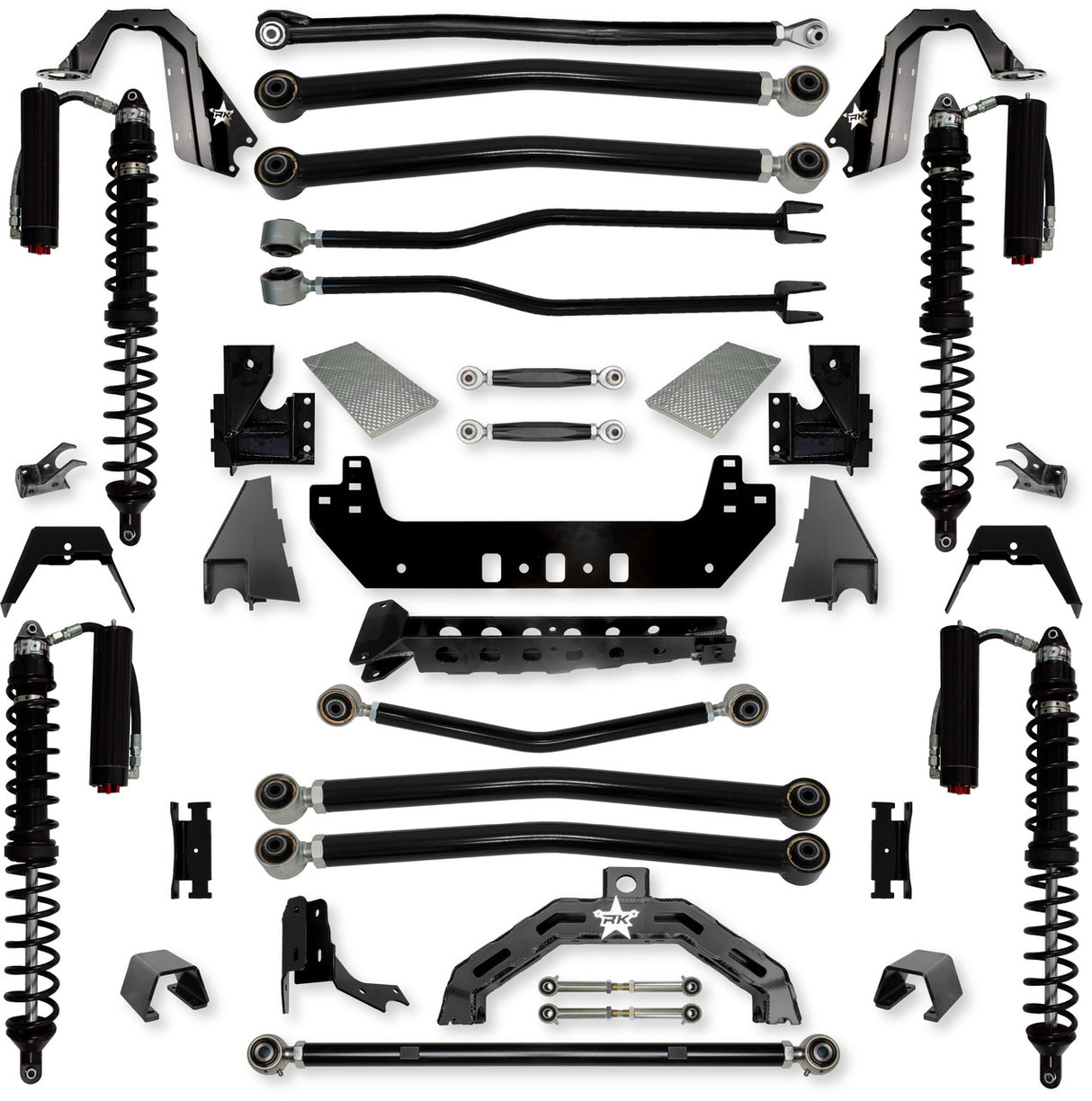 Rock Krawler 3.0" Adventure X2 COILOVER "No Limits" Long-Arm Suspension System for Jeep Gladiator JT (Gas Models)