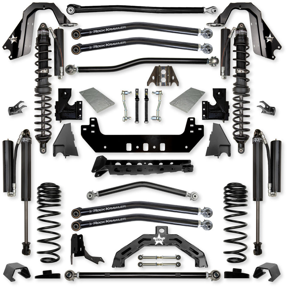 Rock Krawler 3.0" X-Factor X2 COILOVER Long-Arm Suspension System for Jeep Gladiator JT (Gas Models)