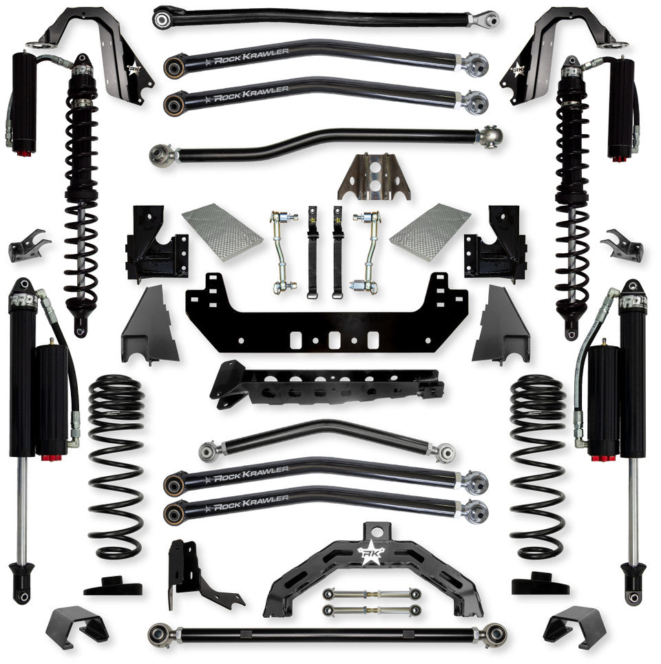 Rock Krawler 3.0" X-Factor X2 COILOVER Long-Arm Suspension System for Jeep Gladiator JT (Gas Models)