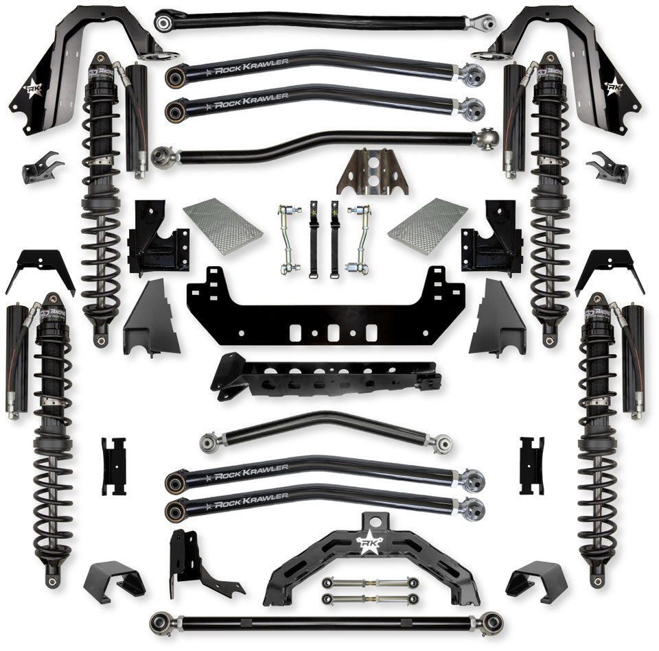 Rock Krawler 3.0" X-Factor X2 COILOVER Long-Arm Suspension System for Jeep Gladiator JT (Diesel Models)