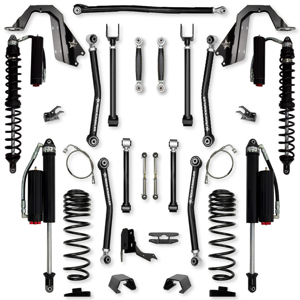 Rock Krawler 4.5" Adventure - X COILOVER "No Limits" Mid-Arm Suspension System for Jeep Gladiator JT (Gas Models)
