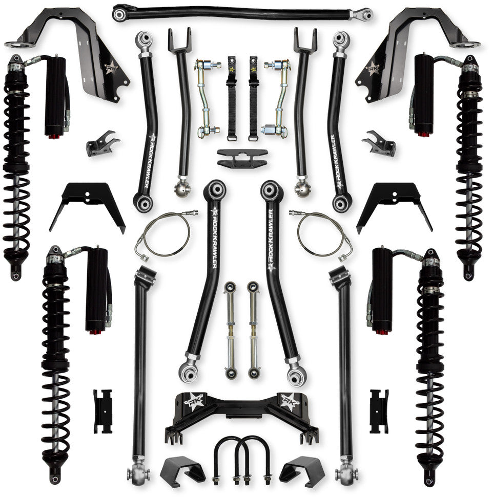 Rock Krawler 4.5" Adventure - X PRO COILOVER Mid-Arm Suspension System for Jeep Gladiator JT (Gas Models)