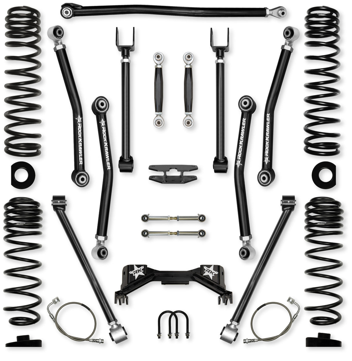 Rock Krawler 4.5" Adventure - X PRO "No-Limits" Mid-Arm Suspension System for Jeep Gladiator JT (Gas Models)