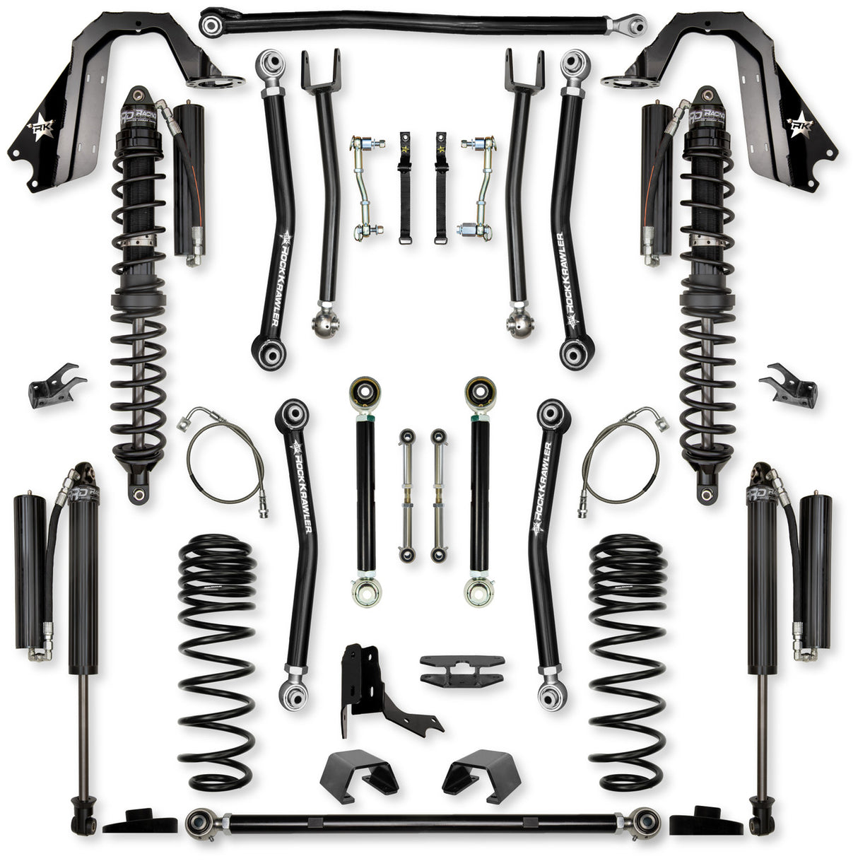 Rock Krawler 4.5" X-Factor COILOVER Mid-Arm Suspension System for Jeep Gladiator JT (Gas Models)