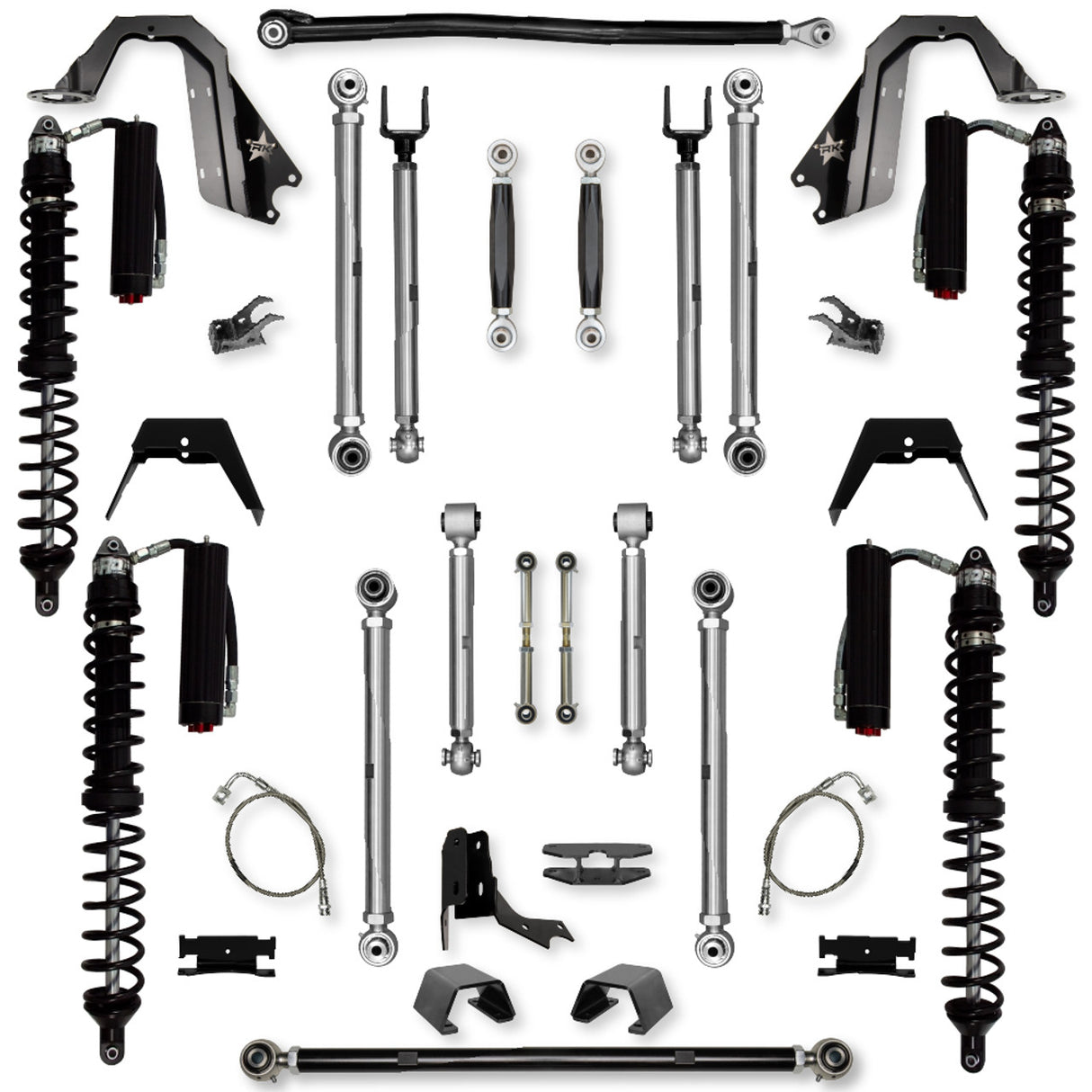 Rock Krawler 4.5" X-Factor PRO COILOVER "No Limits" Mid-Arm System for Jeep Gladiator JT (Gas Models)