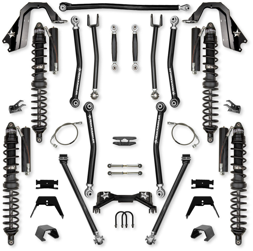 Rock Krawler 4.5" PRO - X COILOVER "No-Limits" Mid-Arm System for Jeep Gladiator JT (Gas Models)