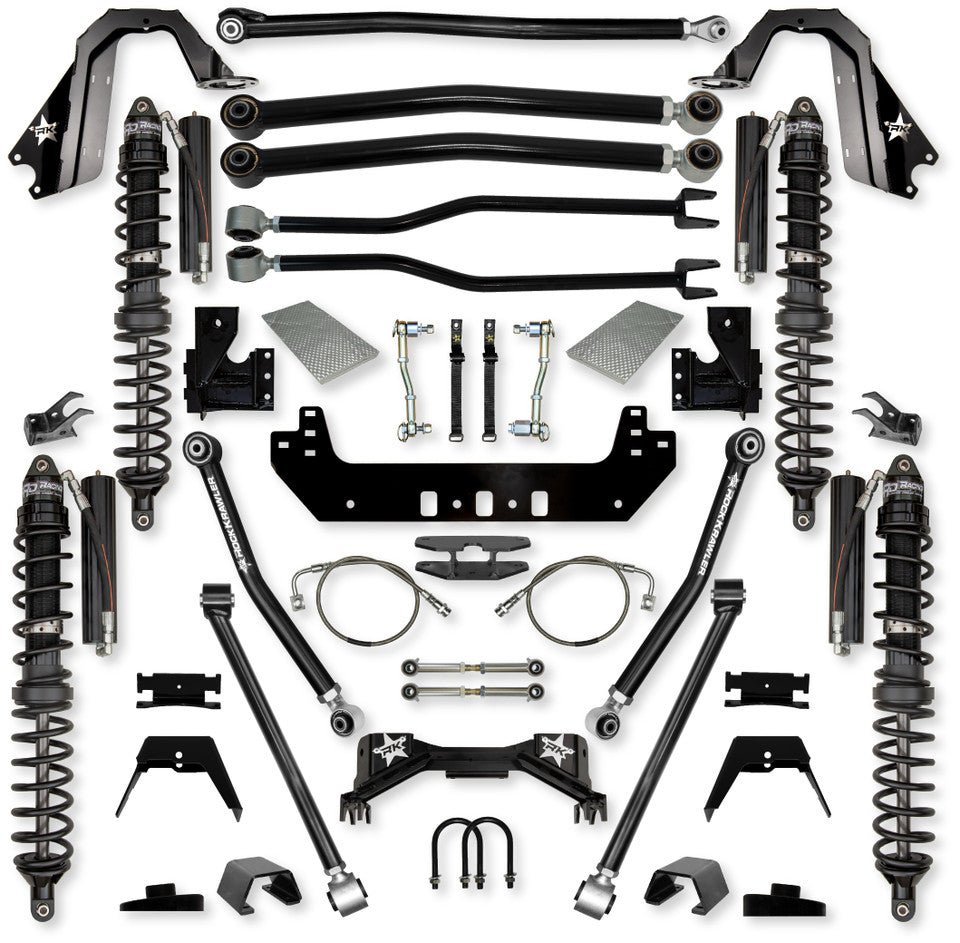 Rock Krawler 4.5" Silverback COILOVER Long-Arm Suspension System for Jeep Gladiator JT (Gas Models)
