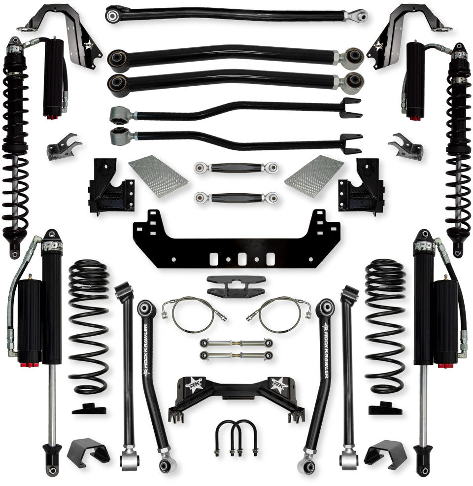 Rock Krawler 4.5" Silverback COILOVER "No Limits" Long-Arm Suspension System for Jeep Gladiator (Gas Models)