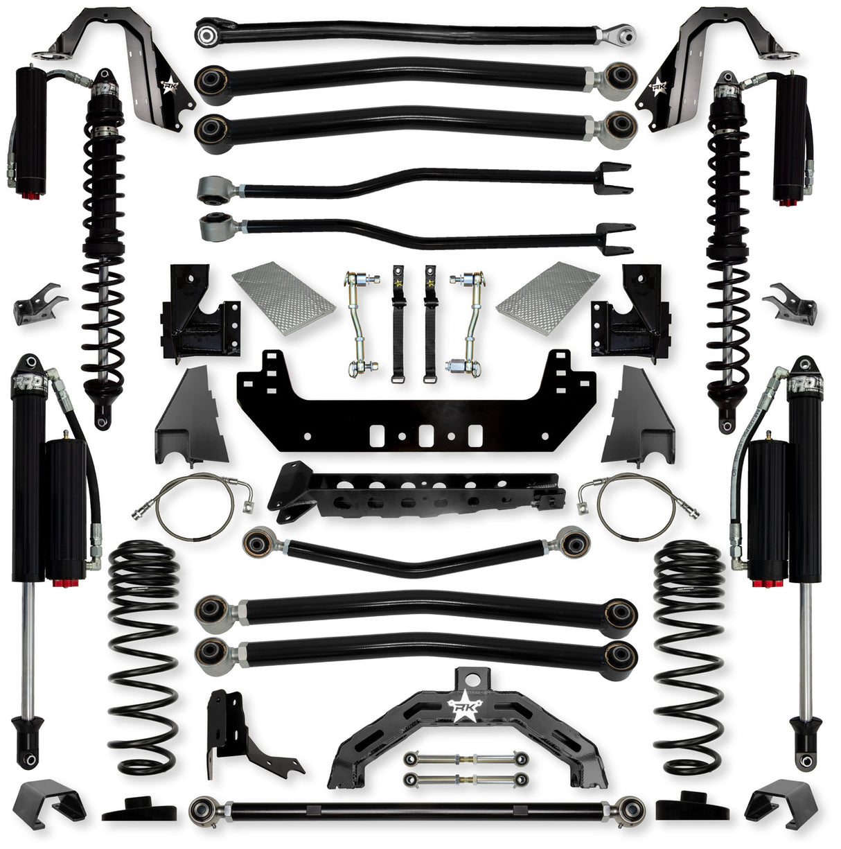 Rock Krawler 4.5" Adventure - X2 COILOVER Long-Arm Suspension System for Jeep Gladiator JT (Gas Models)
