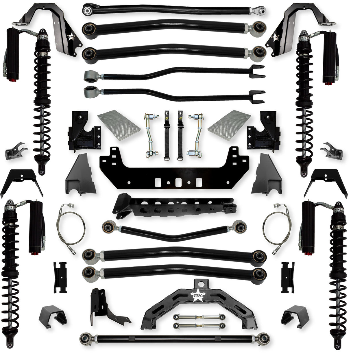 Rock Krawler 4.5" Adventure - X2 COILOVER Long-Arm Suspension System for Jeep Gladiator JT (Gas Models)