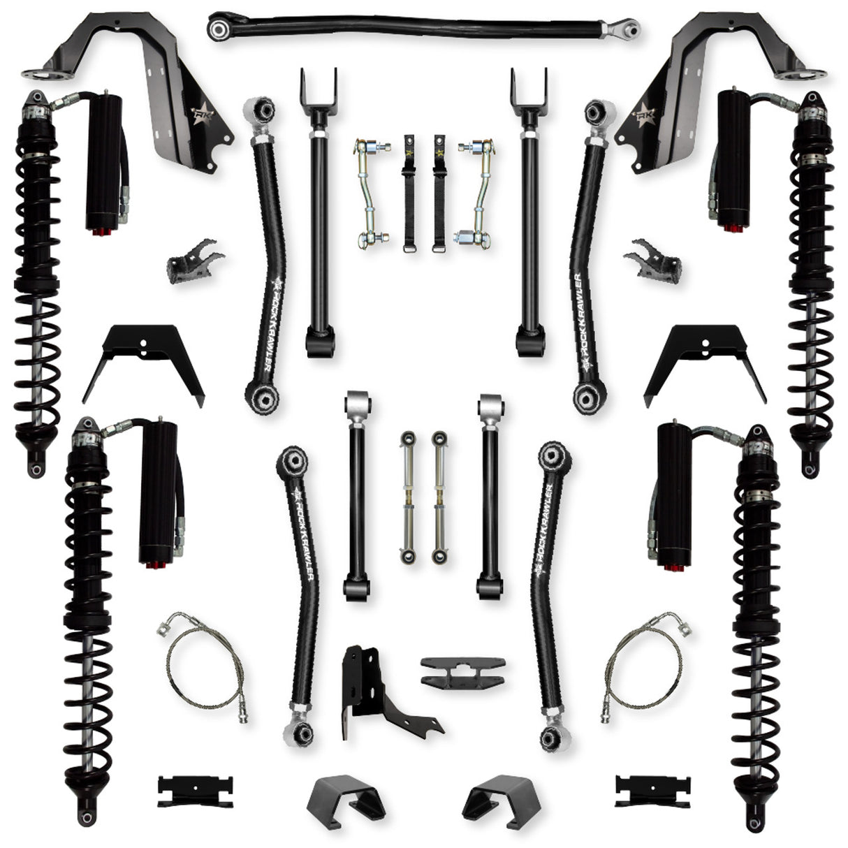 Rock Krawler 4.5" Adventure - X COILOVER Mid-Arm Suspension System for Jeep Gladiator JT (Diesel Models)