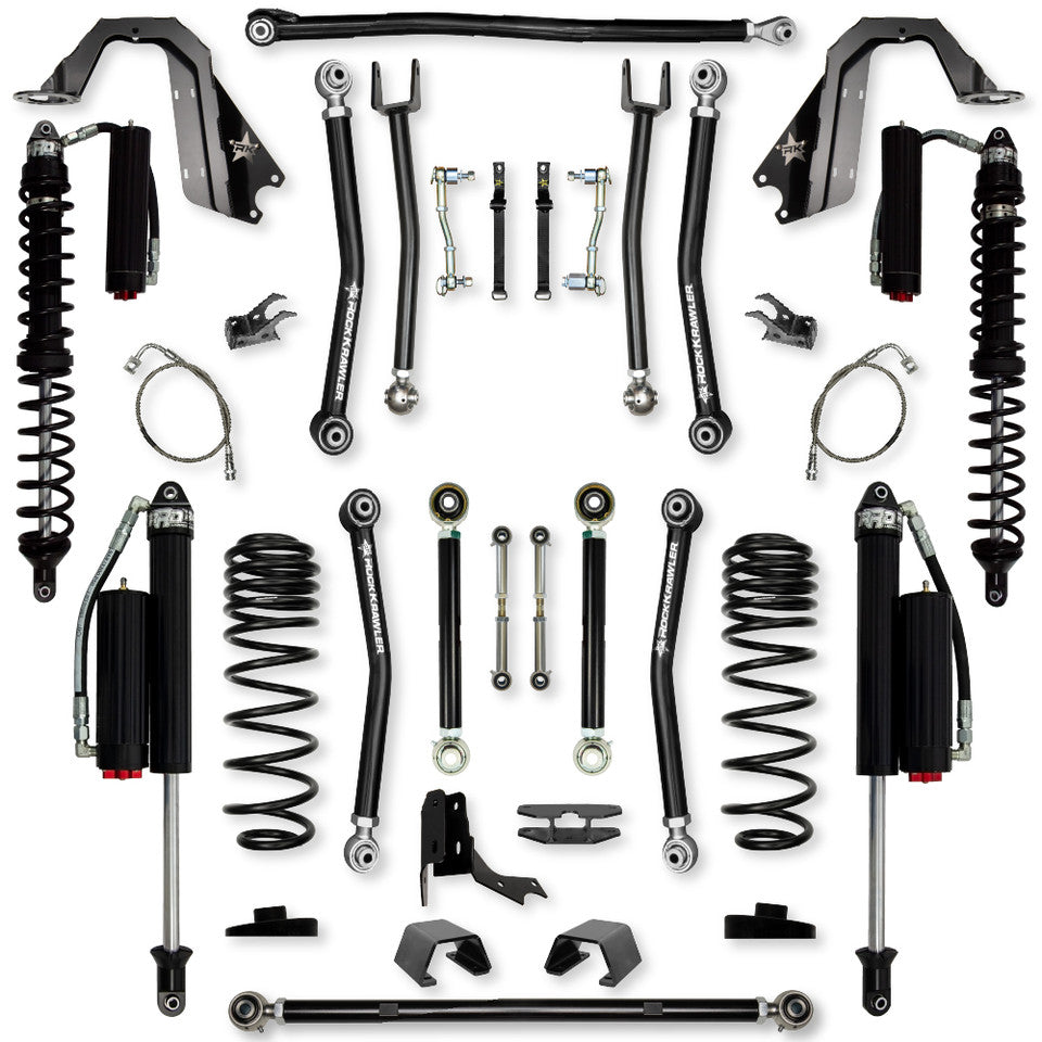 Rock Krawler 4.5" X-Factor COILOVER Mid-Arm Suspension System for Jeep Gladiator JT (Diesel Models)