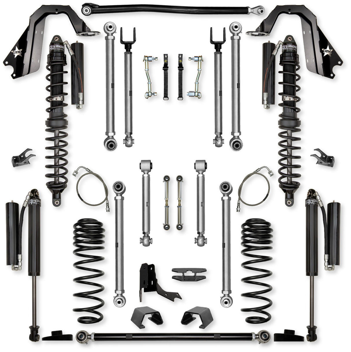 Rock Krawler 4.5" X-Factor PRO COILOVER Mid-Arm Suspension System for Jeep Gladiator JT (Diesel Models)