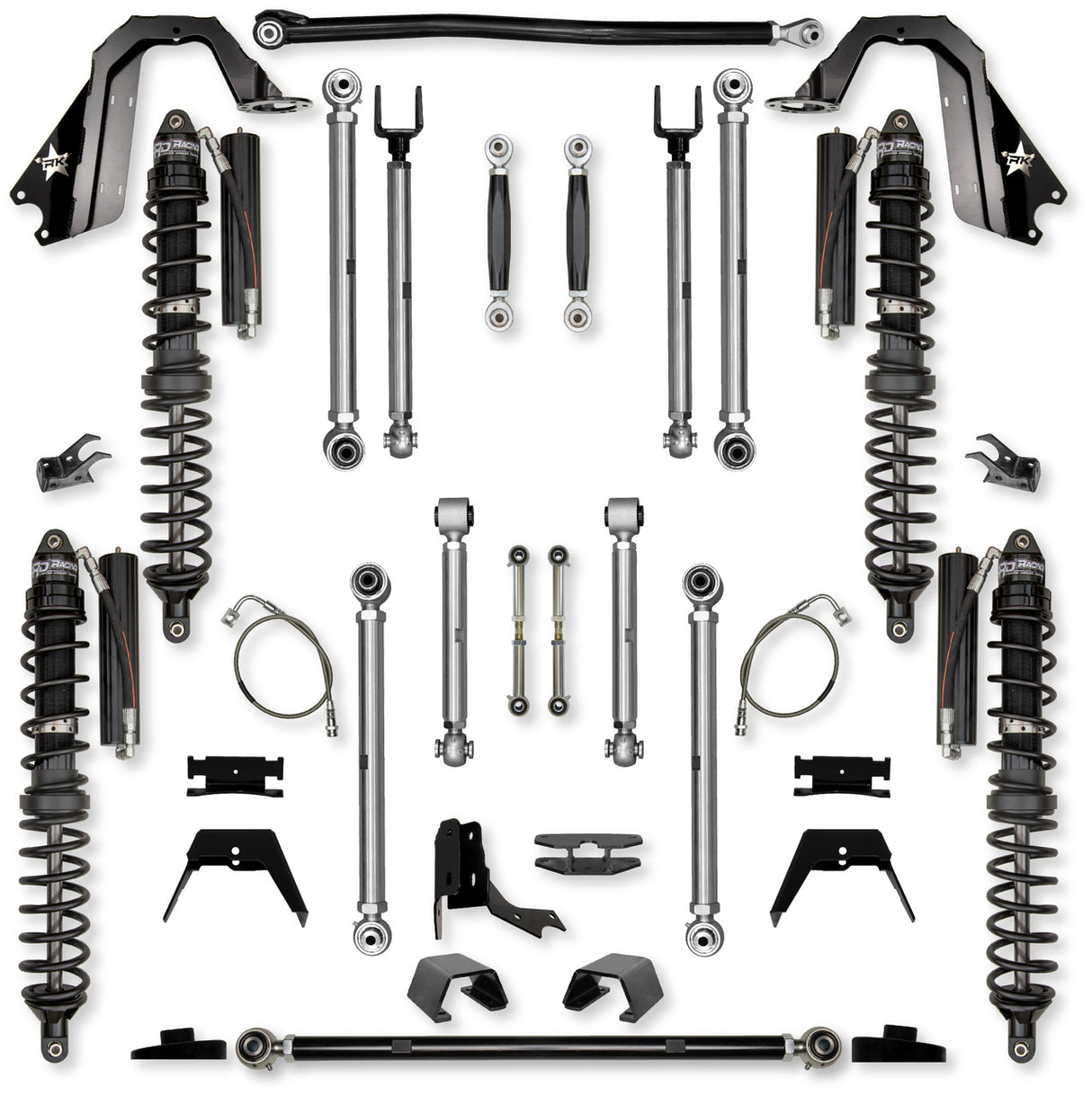 Rock Krawler 4.5" X-Factor PRO COILOVER "No Limits" Mid-Arm Suspension System for Jeep Gladiator JT (Diesel Models)