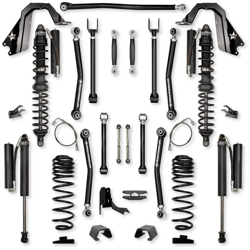Rock Krawler 4.5" Adventure X2 COILOVER "No Limits" Long-Arm Suspension System for Jeep Gladiator JT (Diesel Models)