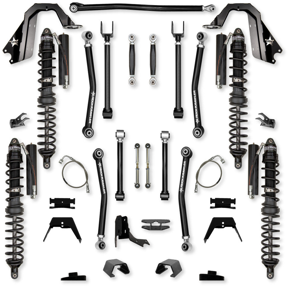 Rock Krawler 4.5" Adventure X2 COILOVER "No Limits" Long-Arm Suspension System for Jeep Gladiator JT (Diesel Models)
