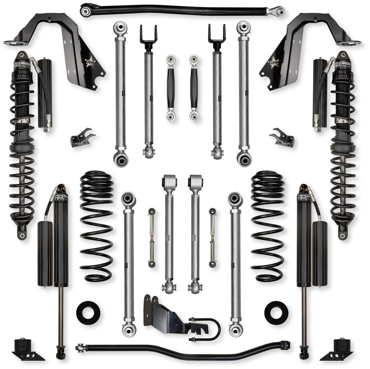 Rock Krawler 3.5" X-Factor PRO COILOVER "No Limits" Mid-Arm Suspension System for Jeep Wrangler JL (Gas Models)