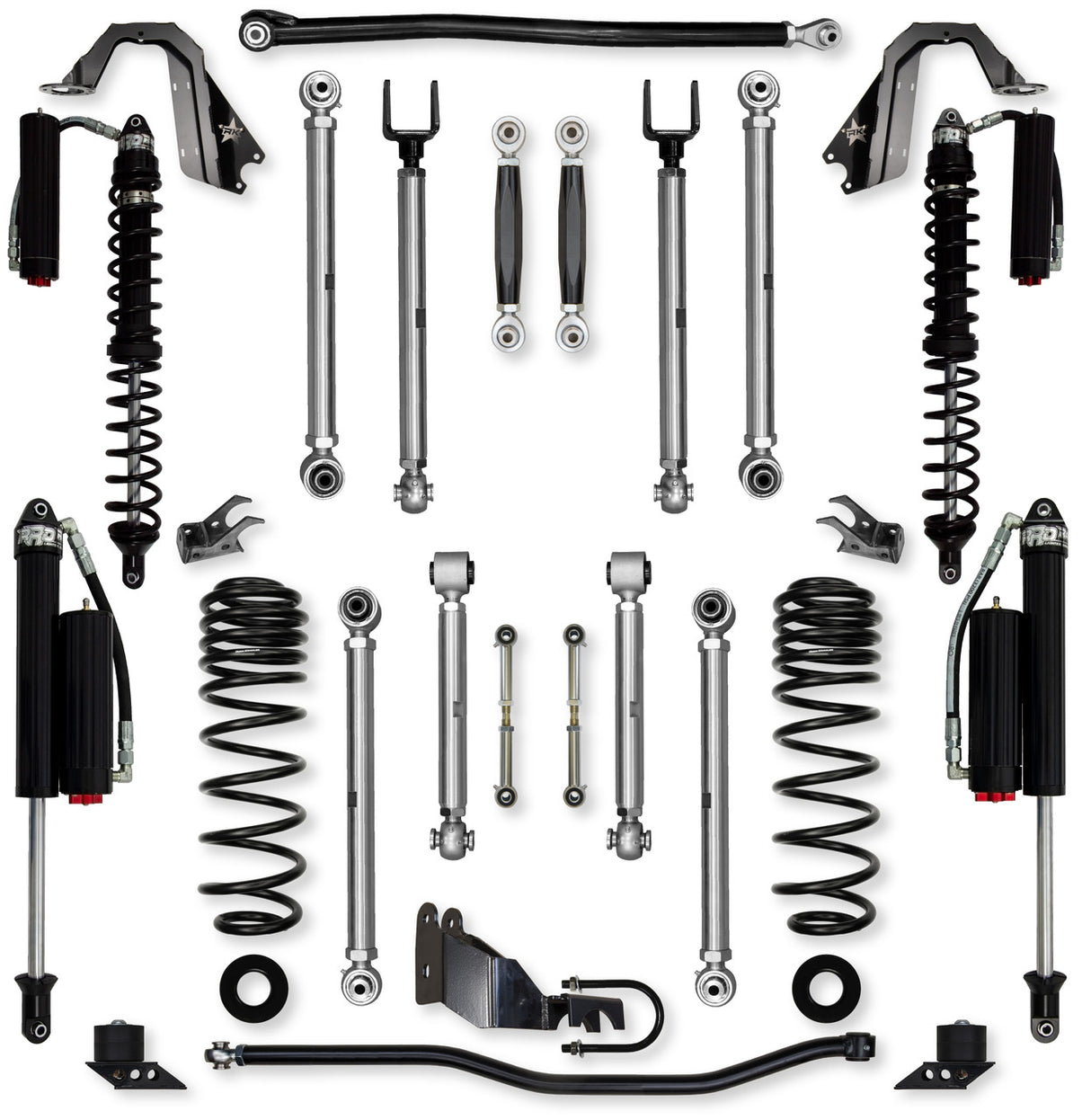 Rock Krawler 3.5" X-Factor PRO COILOVER "No Limits" Mid-Arm Suspension System for Jeep Wrangler JL (Gas Models)