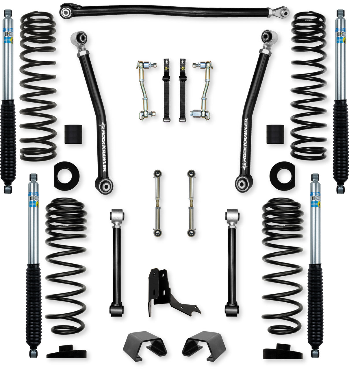 Rock Krawler 3.0" Overland Mid-Arm Suspension System for Jeep Gladiator JT (Gas Models)