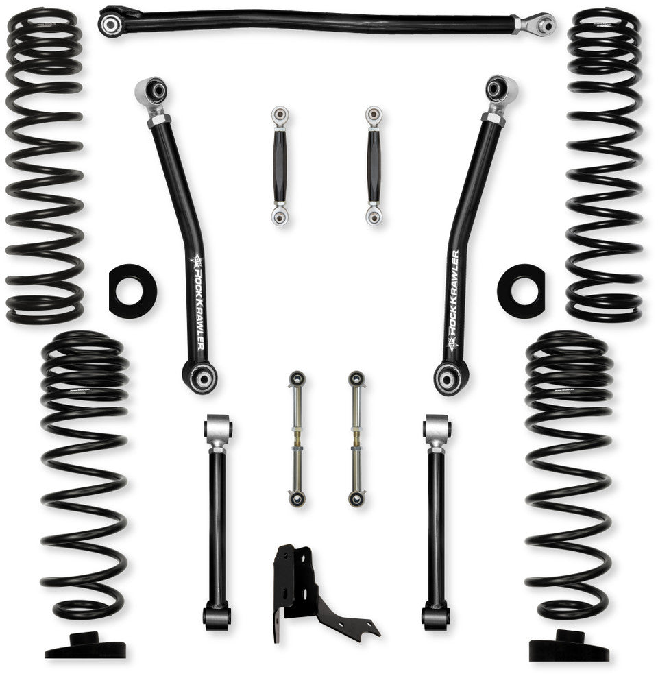 Rock Krawler 3.0" Overland "No Limits" Mid-Arm Suspension System for Jeep Gladiator JT (Gas Models)
