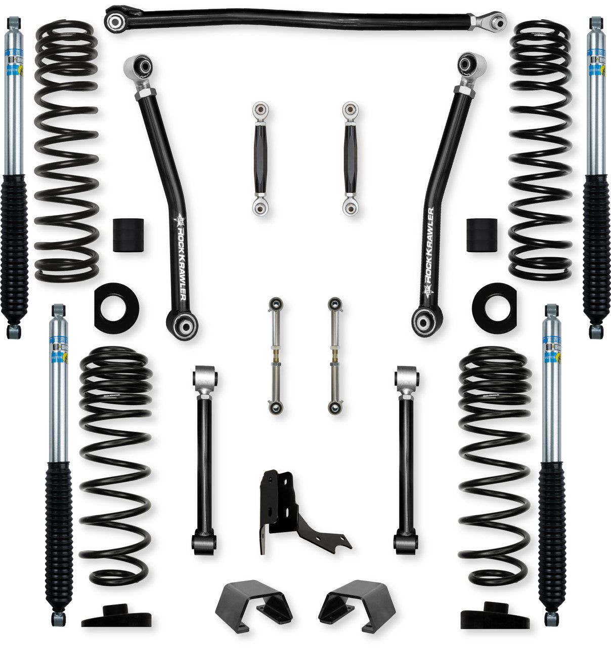 Rock Krawler 3.0" Overland "No Limits" Mid-Arm Suspension System for Jeep Gladiator JT (Diesel Models)