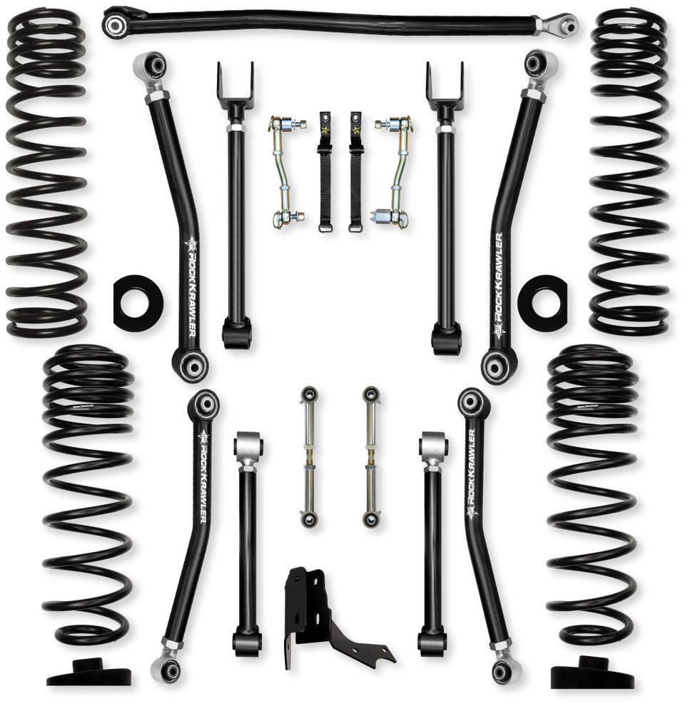 Rock Krawler 3.0" Overland X Mid-Arm Suspension System for Jeep Gladiator JT (Gas Models)