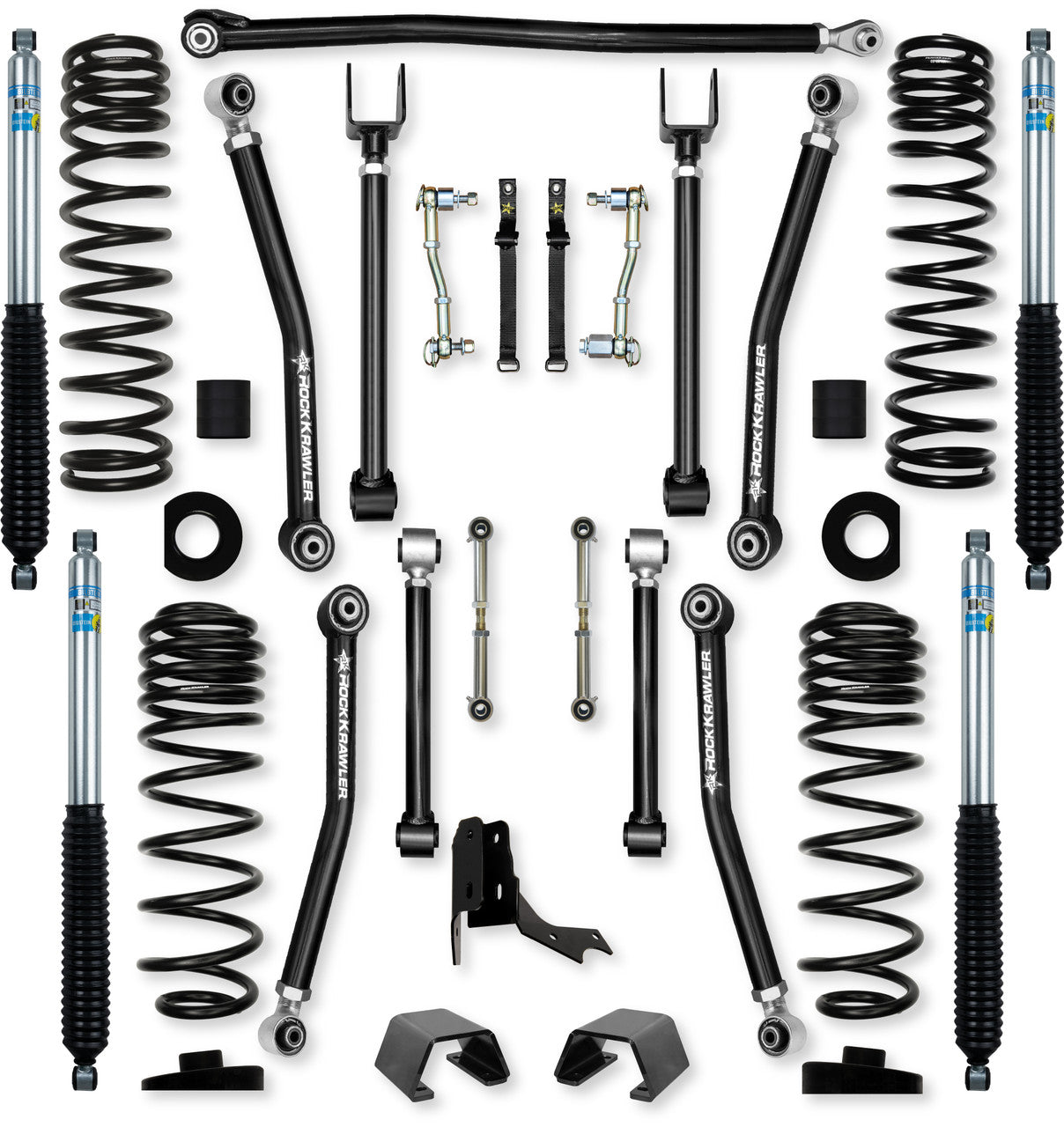 Rock Krawler 3.0" Overland X Mid-Arm Suspension System for Jeep Gladiator JT (Diesel Models)