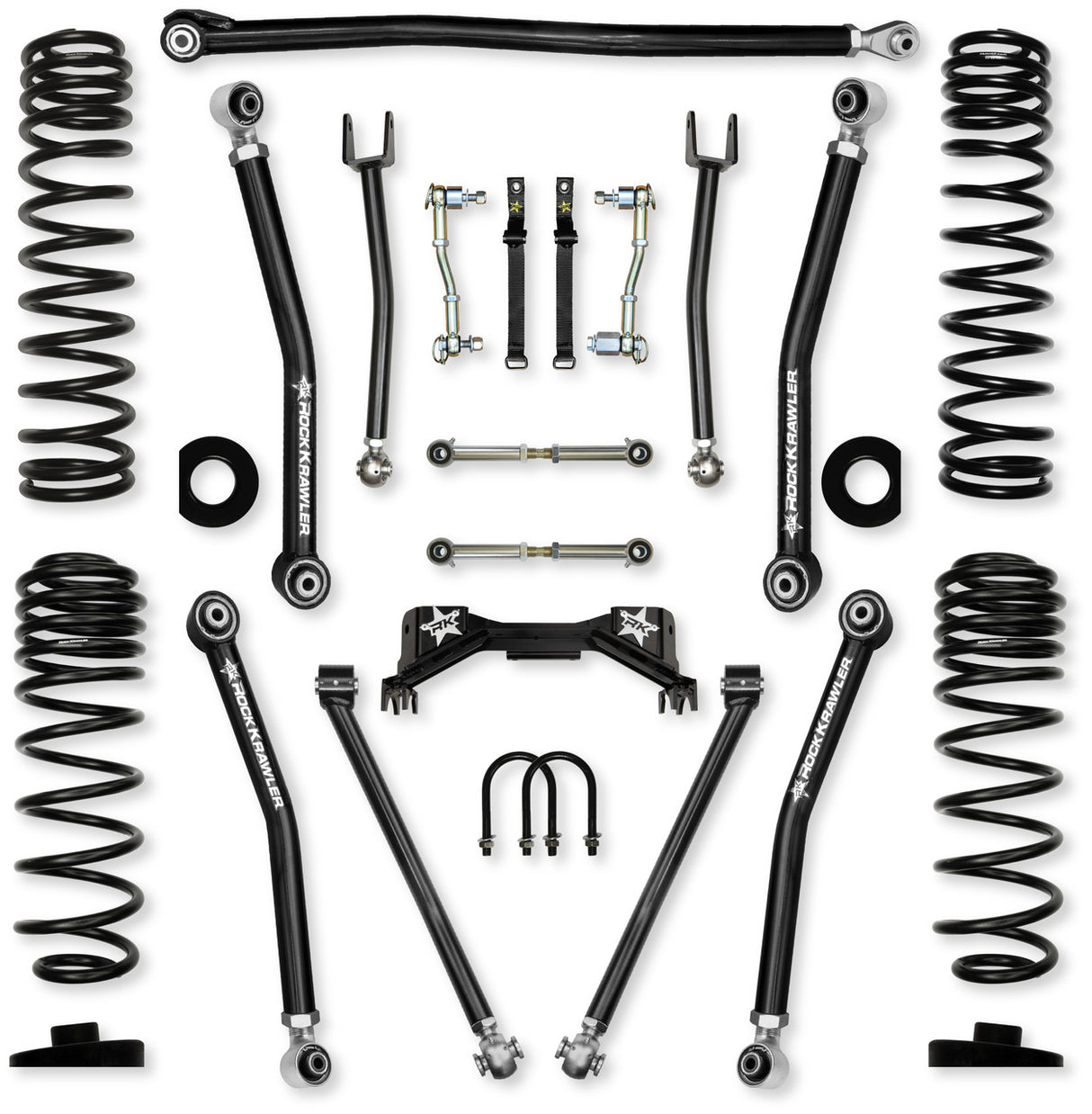 Rock Krawler 3.0" Overland X PRO Mid-Arm Suspension System for Jeep Gladiator JT (Gas Models)