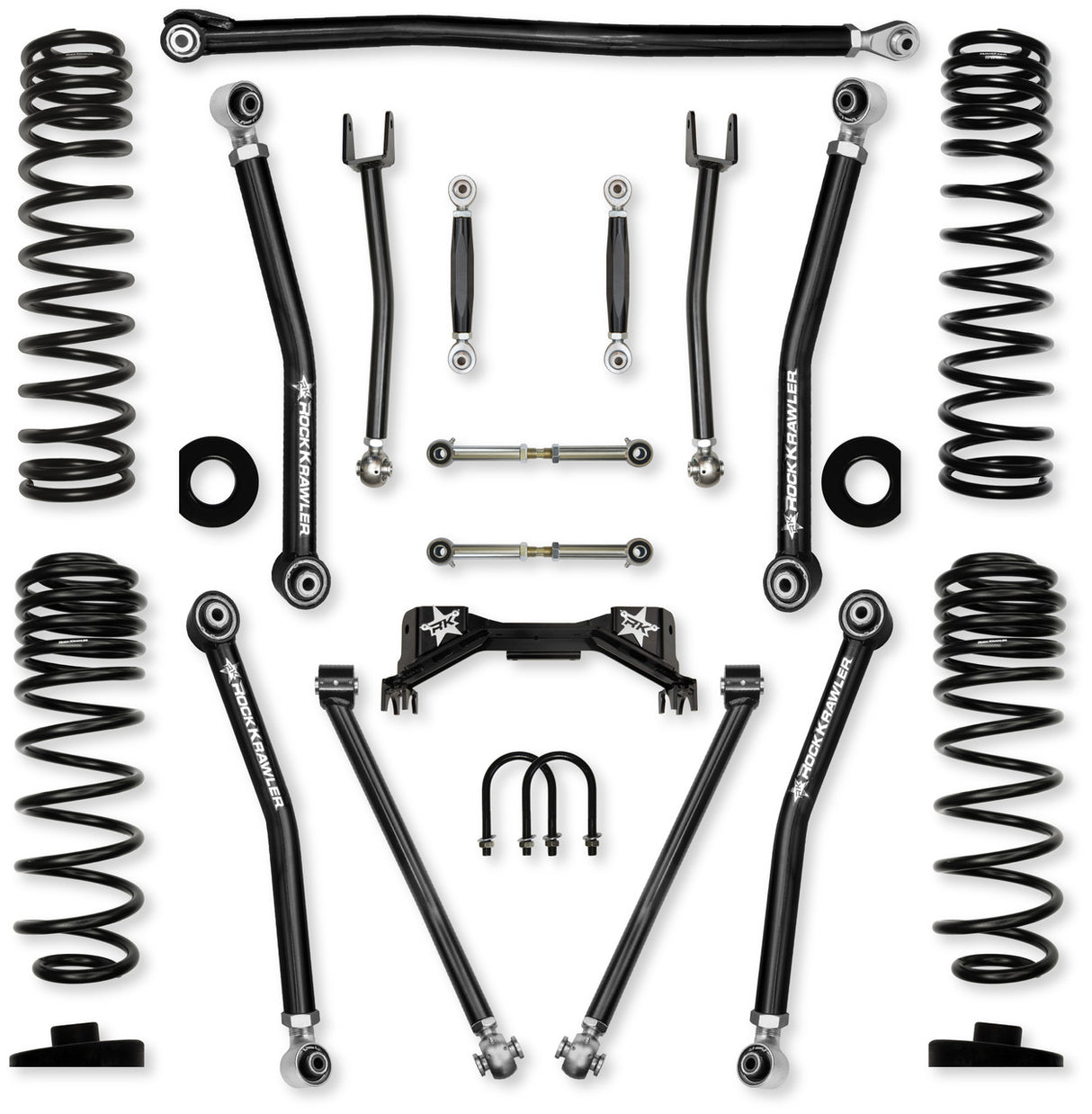 Rock Krawler 3.0" Overland X PRO "No Limits" Mid-Arm Suspension System for Jeep Gladiator JT (Gas Models)