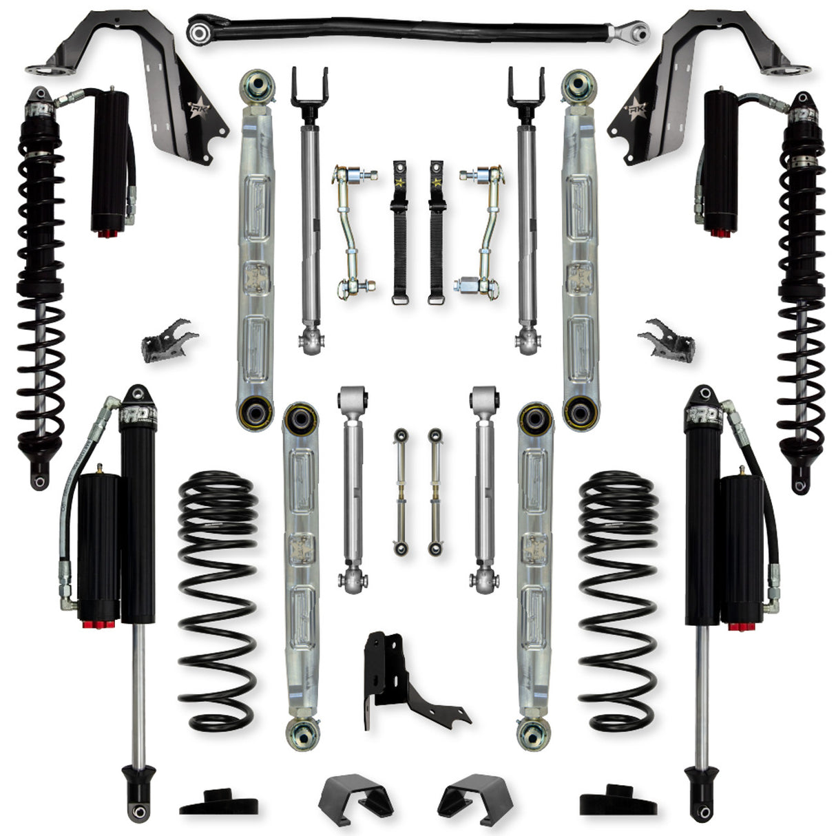 Rock Krawler 3.0" X-Factor PRO ELITE COILOVER Mid-Arm Suspension System for Jeep Gladiator JT (Gas Models)