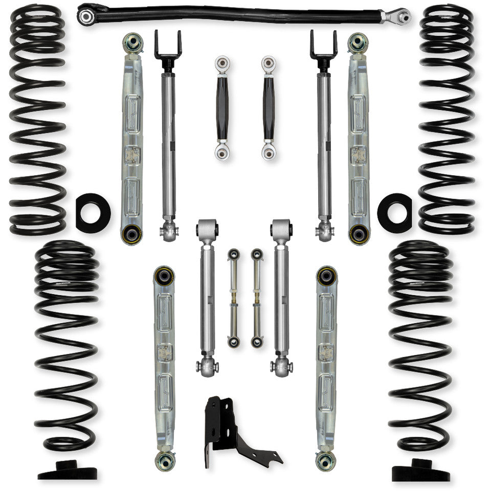 Rock Krawler 3.0" X-Factor PRO ELITE "No Limits" Mid-Arm Suspension System for Jeep Gladiator JT (Gas Models)