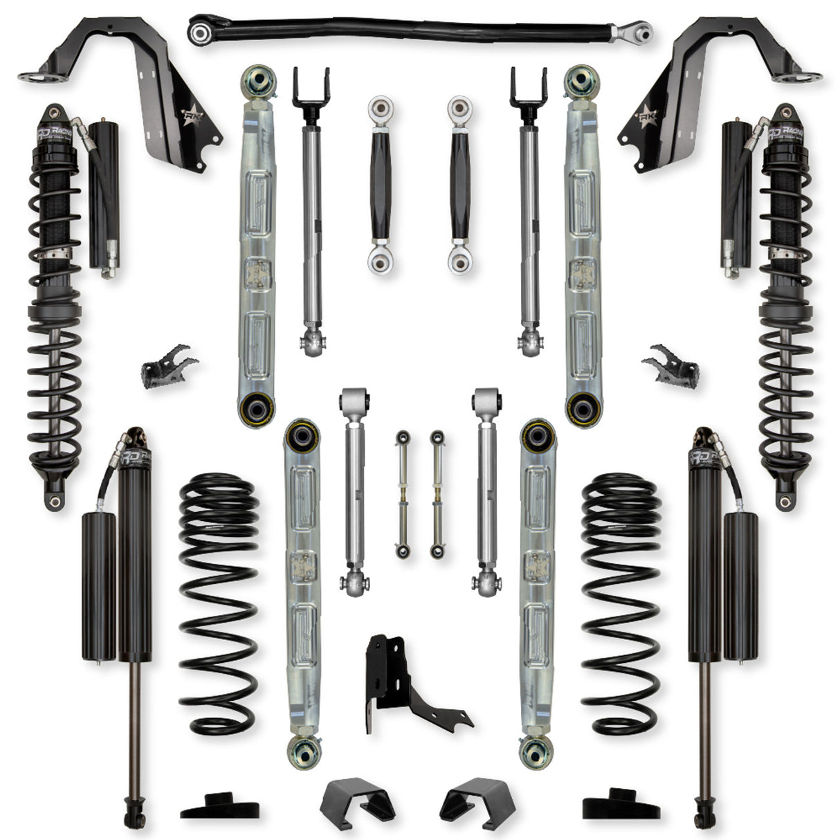 Rock Krawler 3.0" X-Factor PRO ELITE COILOVER "No Limits" Mid-Arm Suspension System for Jeep Gladiator JT (Diesel Models)