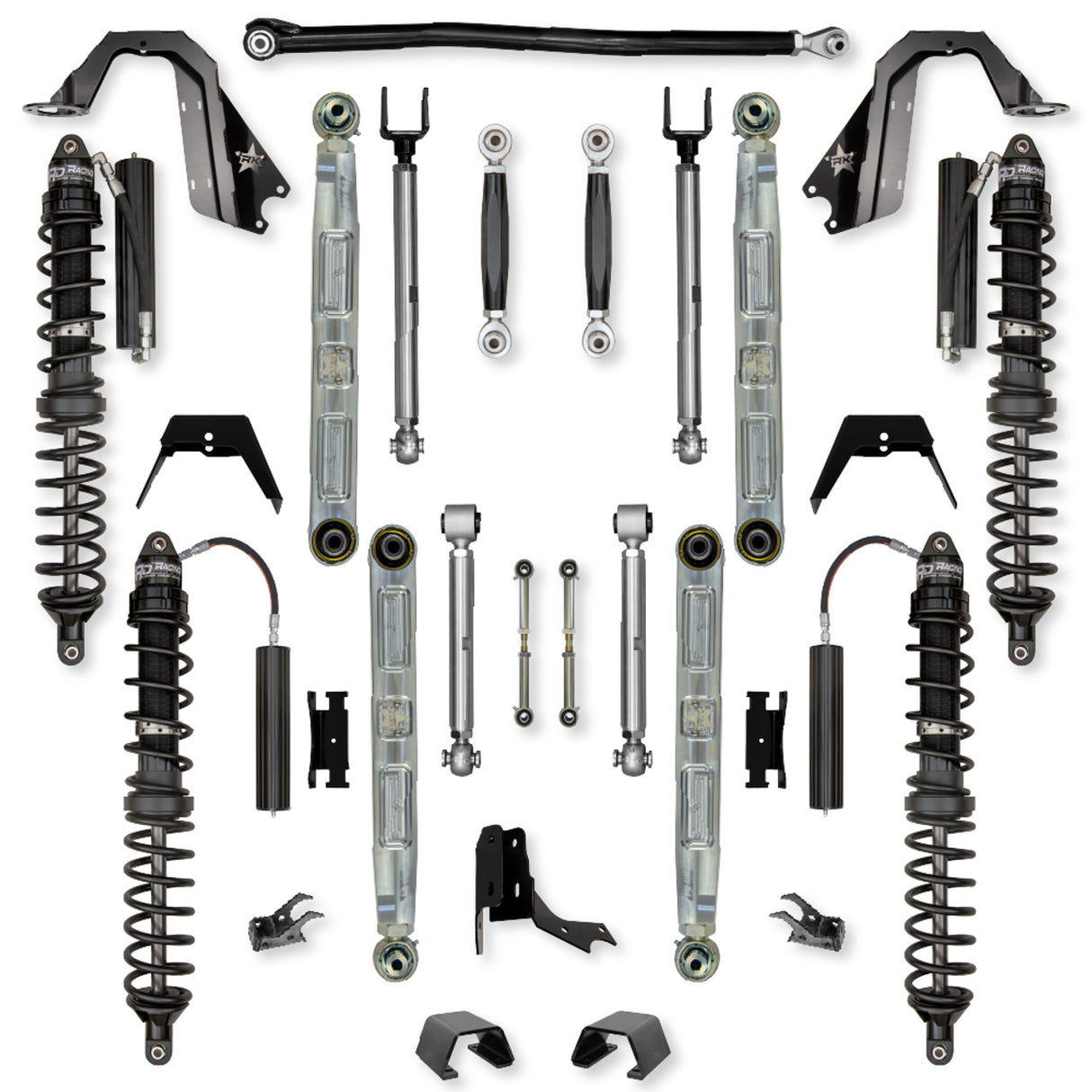 Rock Krawler 3.0" X-Factor PRO ELITE COILOVER "No Limits" Mid-Arm Suspension System for Jeep Gladiator JT (Diesel Models)