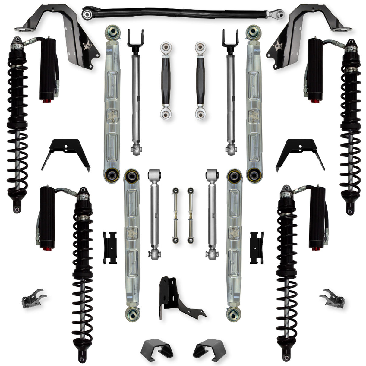 Rock Krawler 3.0" X-Factor PRO ELITE COILOVER "No Limits" Mid-Arm Suspension System for Jeep Gladiator JT (Diesel Models)