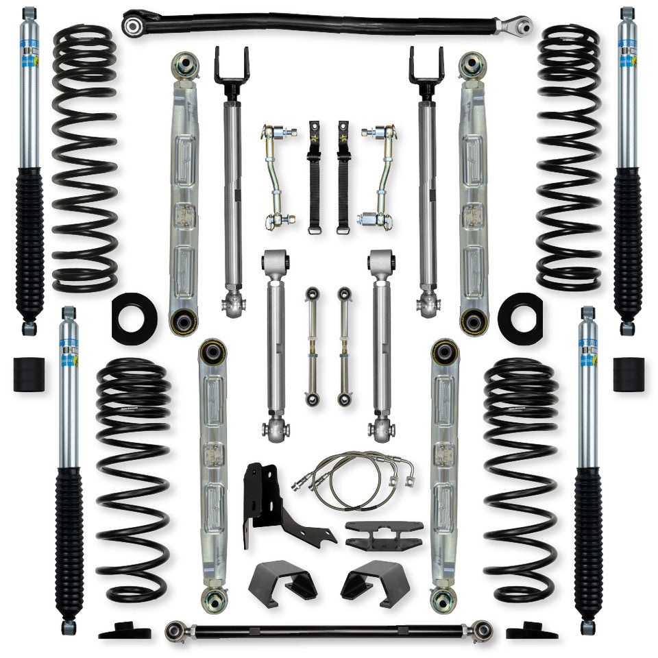 Rock Krawler 4.5" X-Factor PRO ELITE "No Limits" Mid-Arm Suspension System for Jeep Gladiator JT (Gas Models)