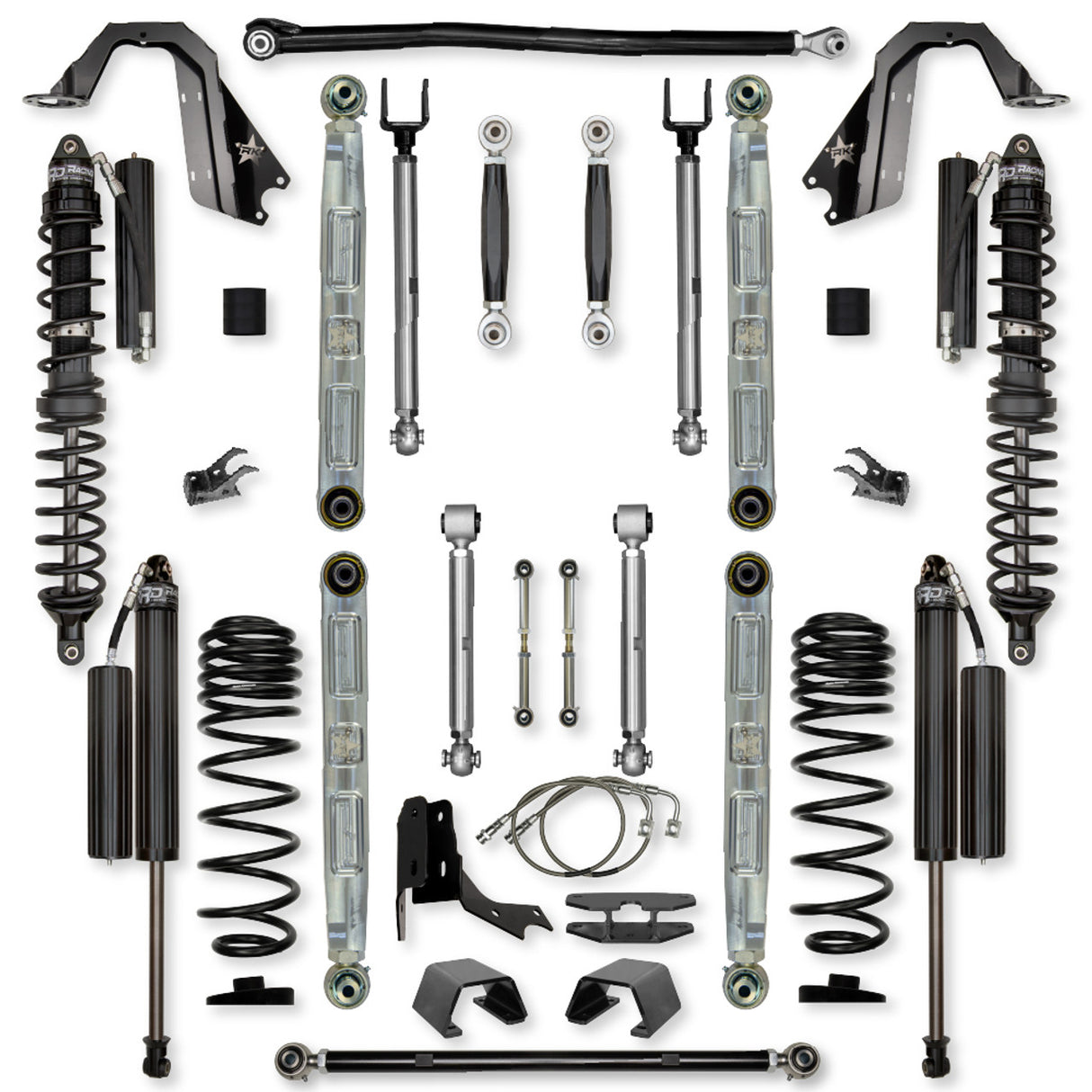 Rock Krawler 4.5" X-Factor PRO ELITE COILOVER "No Limits" Mid-Arm Suspension System for Jeep Gladiator JT (Gas Models)