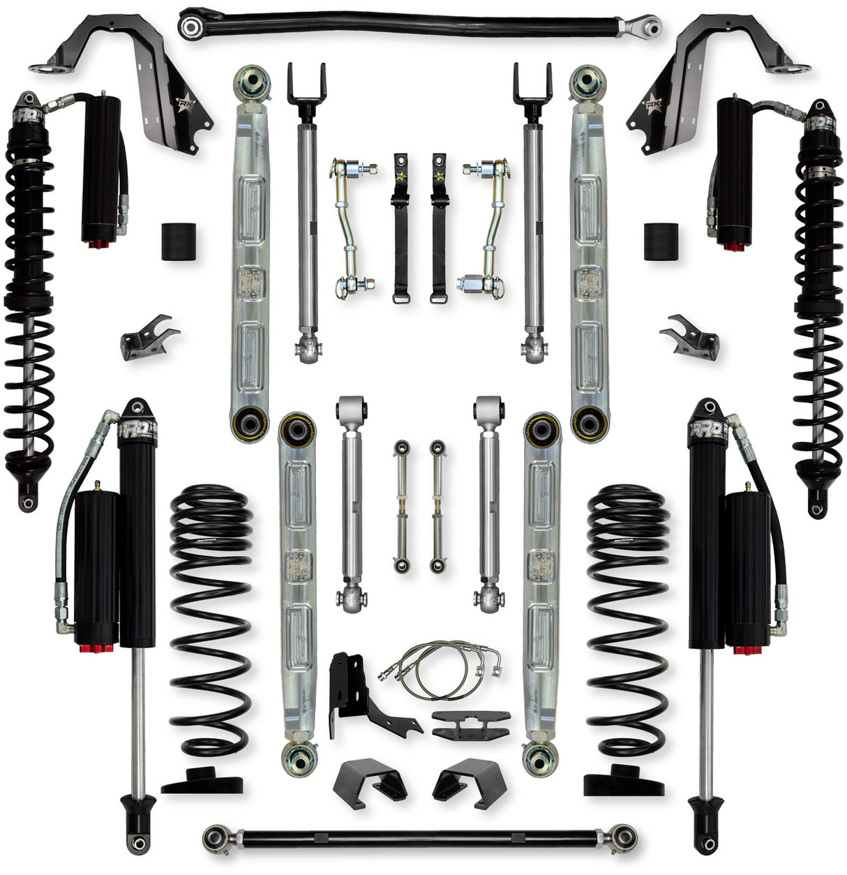Rock Krawler 4.5" X-Factor PRO ELITE COILOVER Mid-Arm Suspension System for Jeep Gladiator JT (Diesel Models)