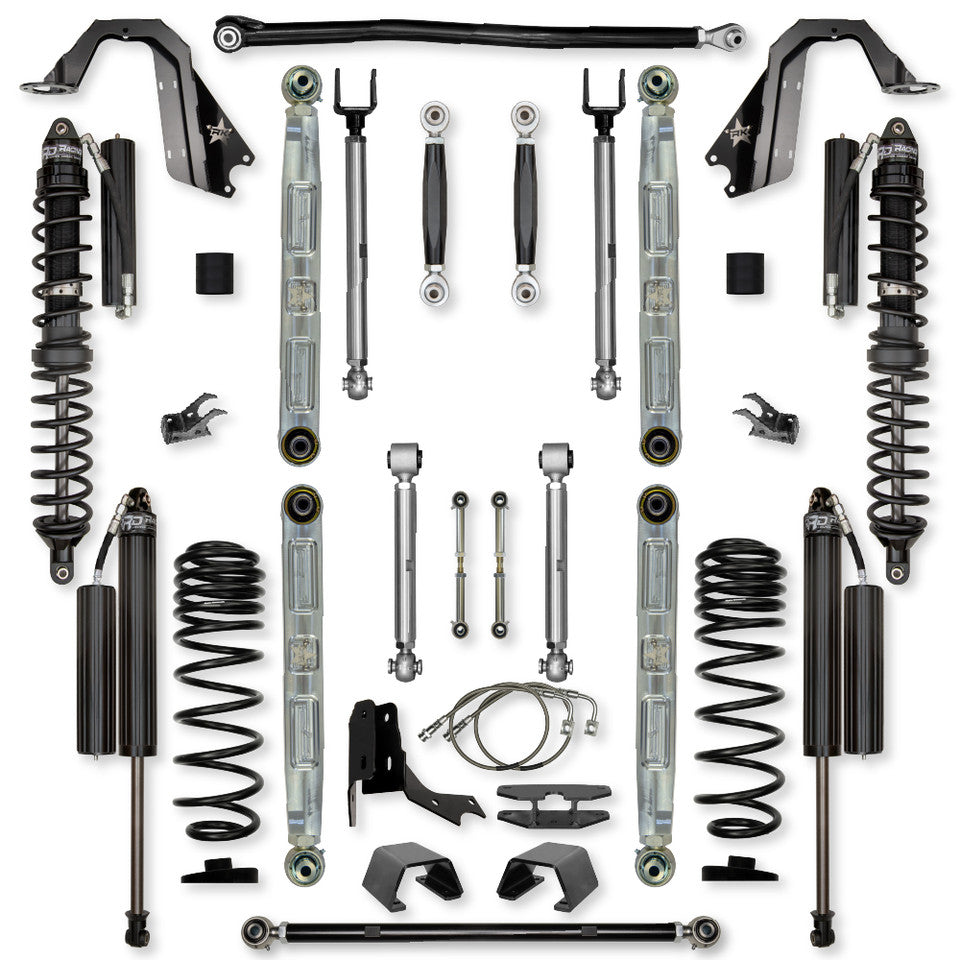 Rock Krawler 4.5" X-Factor PRO ELITE COILOVER "No Limits" Mid-Arm Suspension System for Jeep Gladiator JT (Diesel Models)