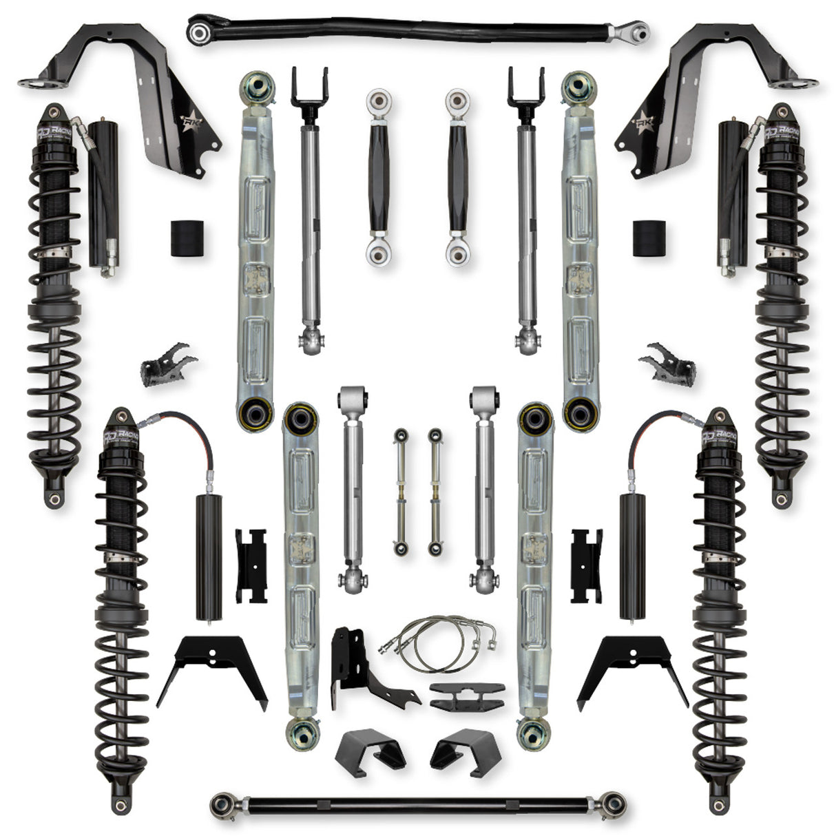 Rock Krawler 4.5" X-Factor PRO ELITE COILOVER "No Limits" Mid-Arm Suspension System for Jeep Gladiator JT (Diesel Models)