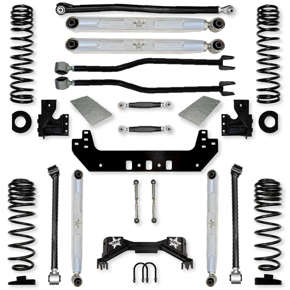 Rock Krawler 3.0" Silverback PRO ELITE "No Limits" Long-Arm Suspension System for Jeep Gladiator (Gas Models)