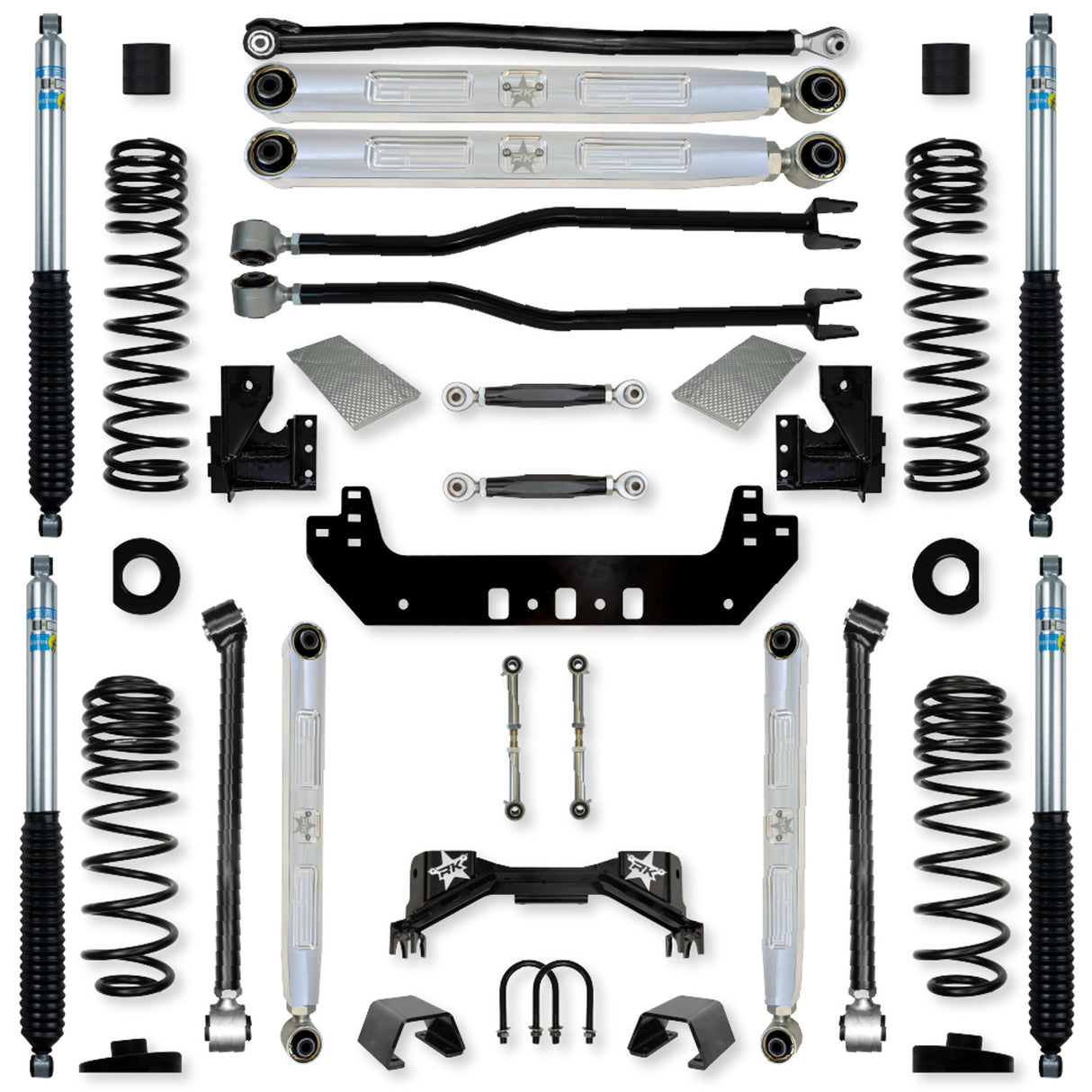 Rock Krawler 3.0" Silverback PRO ELITE "No Limits" Long-Arm Suspension System for Jeep Gladiator (Gas Models)
