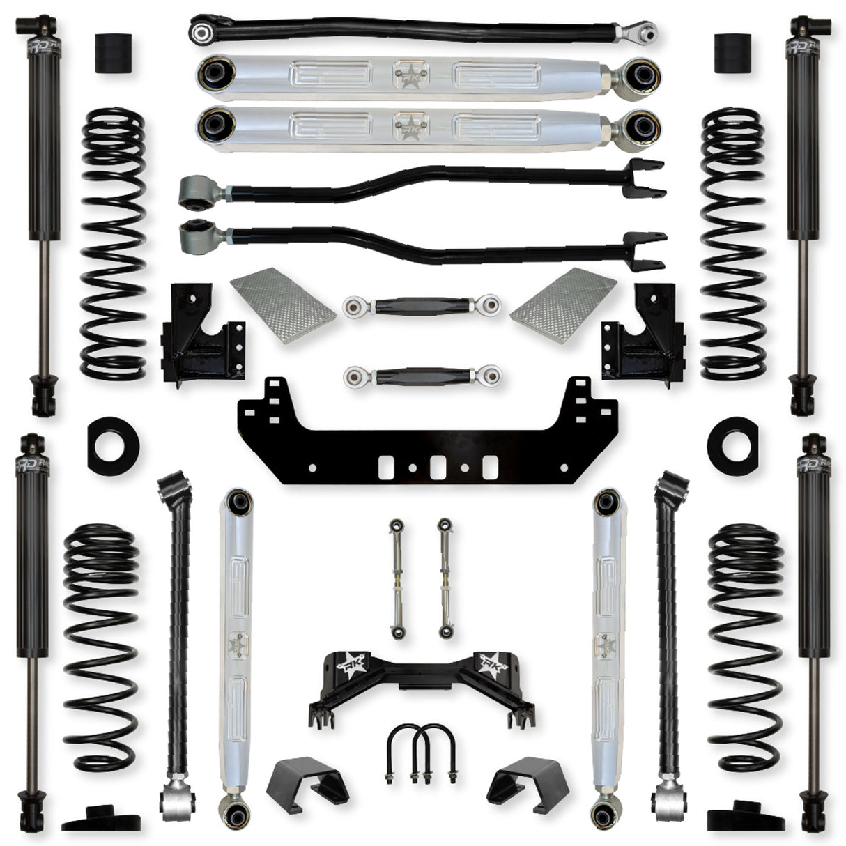 Rock Krawler 3.0" Silverback PRO ELITE "No Limits" Long-Arm Suspension System for Jeep Gladiator (Gas Models)