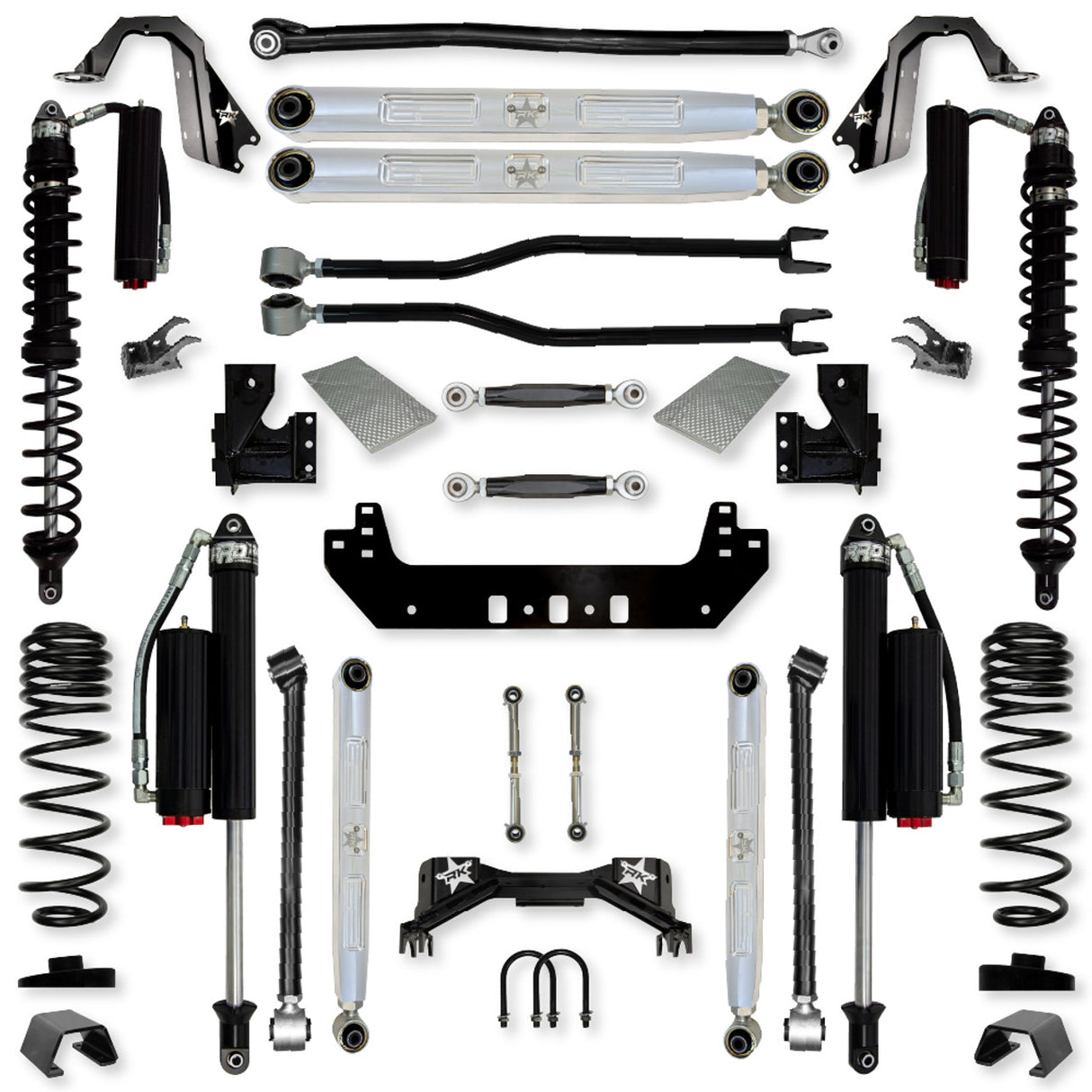 Rock Krawler 3.0" Silverback PRO ELITE COILOVER "No Limits" Long-Arm Suspension System for Jeep Gladiator (Gas Models)
