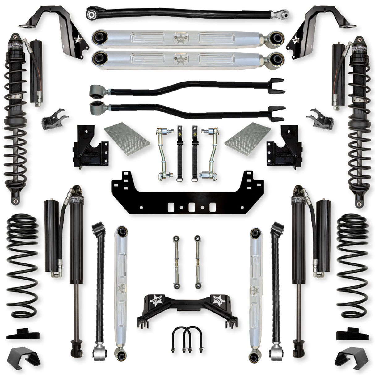 Rock Krawler 3.0" Silverback PRO ELITE COILOVER Long-Arm Suspension System for Jeep Gladiator (Gas Models)