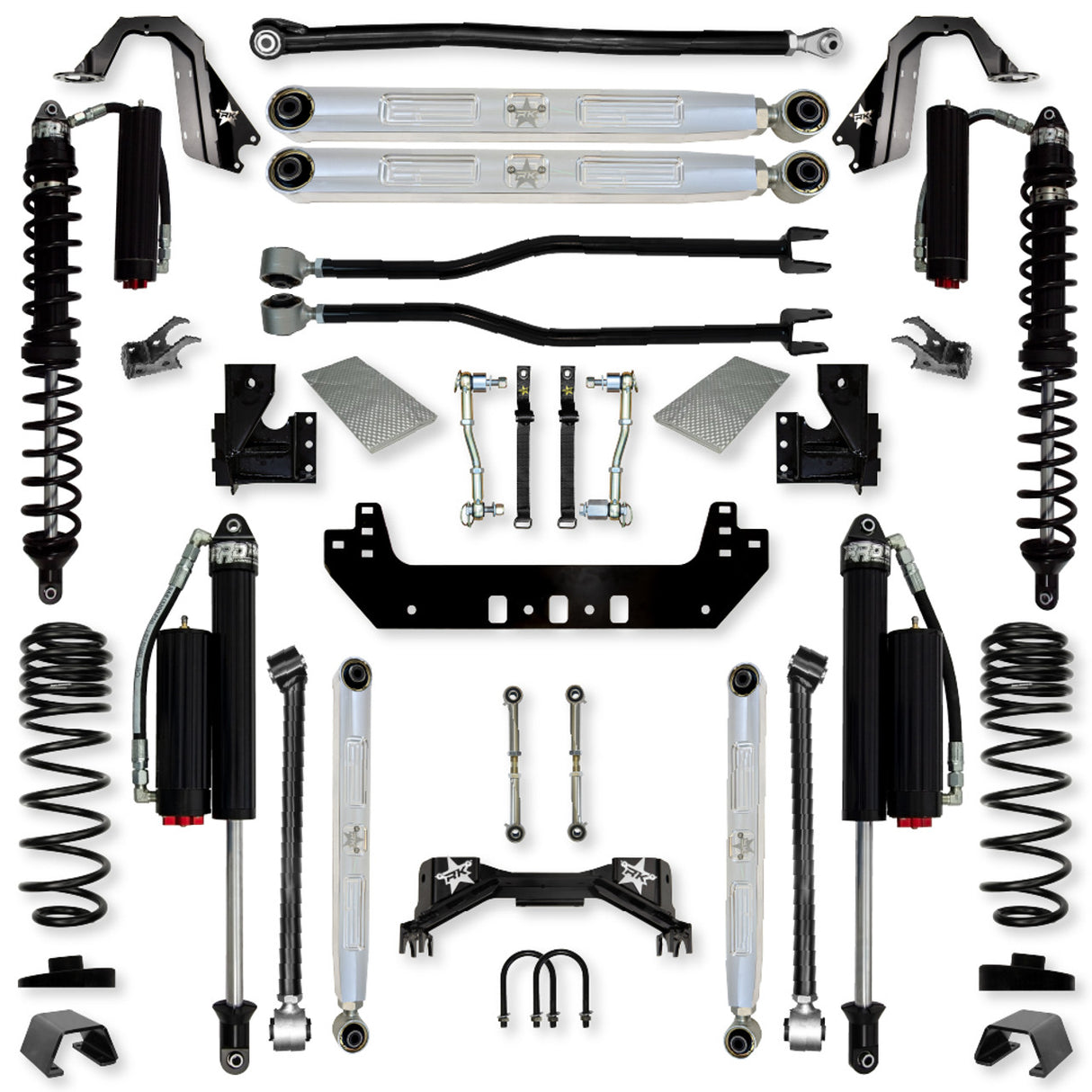 Rock Krawler 3.0" Silverback PRO ELITE COILOVER Long-Arm Suspension System for Jeep Gladiator (Gas Models)