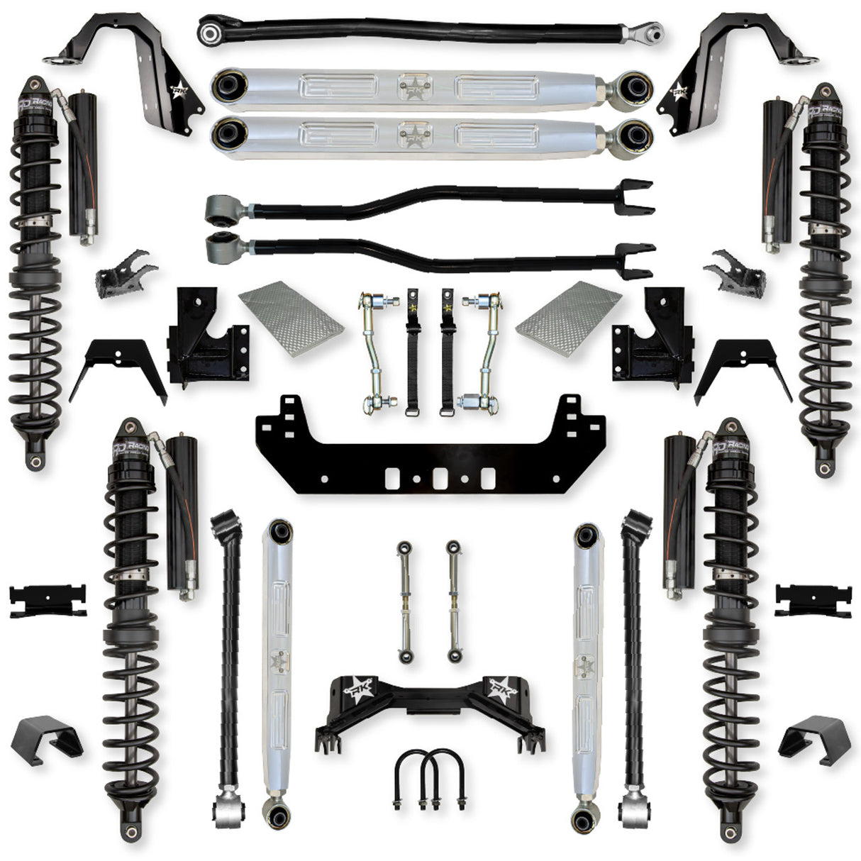 Rock Krawler 3.0" Silverback PRO ELITE COILOVER Long-Arm Suspension System for Jeep Gladiator (Gas Models)