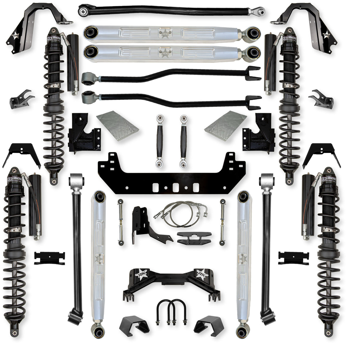 Rock Krawler 4.5" Silverback PRO ELITE COILOVER "No Limits" Long-Arm Suspension System for Jeep Gladiator (Gas Models)