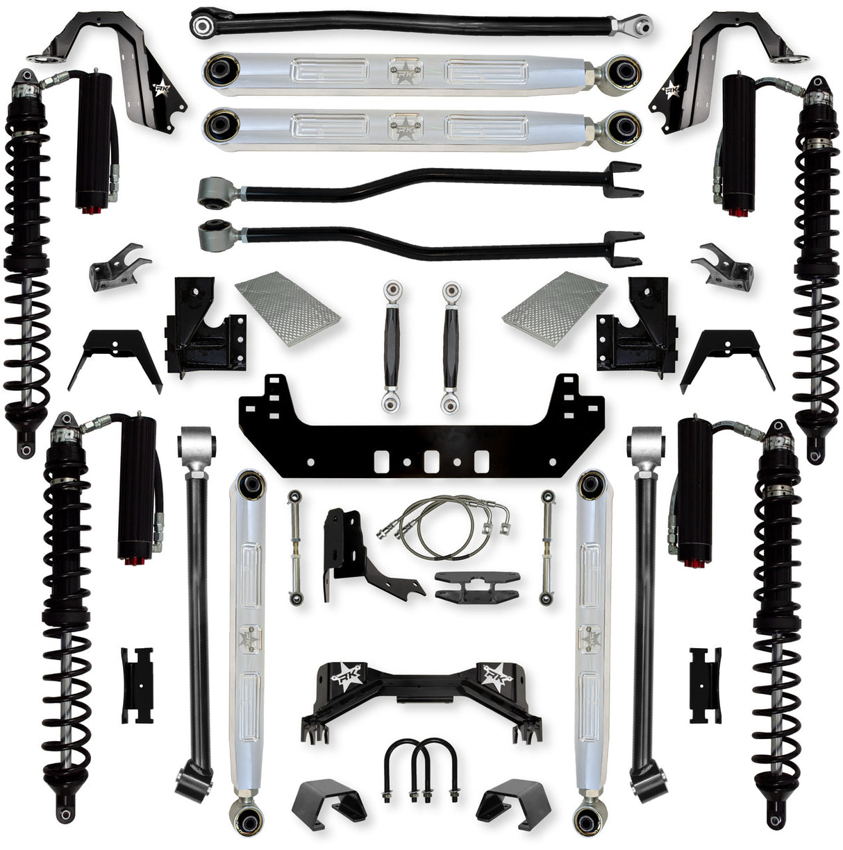 Rock Krawler 4.5" Silverback PRO ELITE COILOVER "No Limits" Long-Arm Suspension System for Jeep Gladiator (Gas Models)