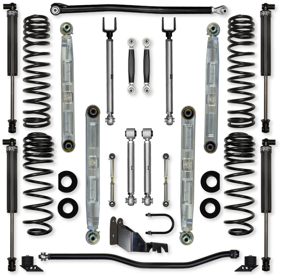 Rock Krawler 3.5" X-Factor PRO ELITE "No Limits" Mid-Arm Suspension System for Jeep Wrangler JL (Gas Models)